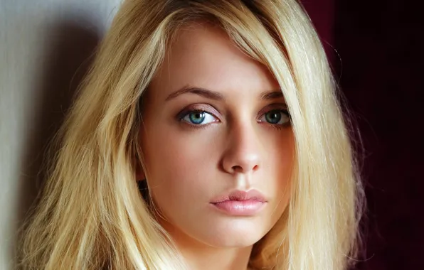 Eyes, girl, face, blonde, lips, Jennifer MacKay