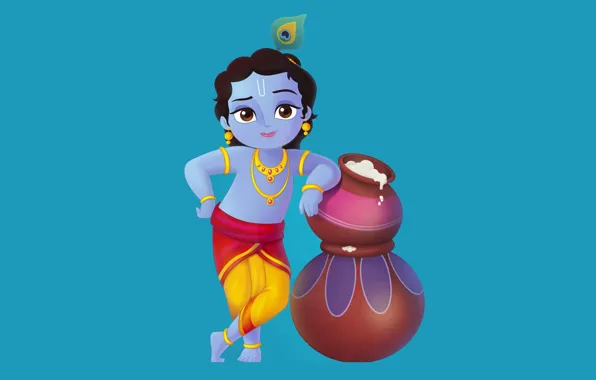 Little Krishna Wallpaper - Download to your mobile from PHONEKY