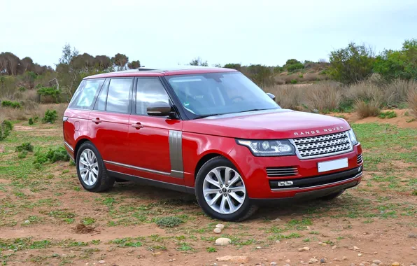 Red, power, Range Rover