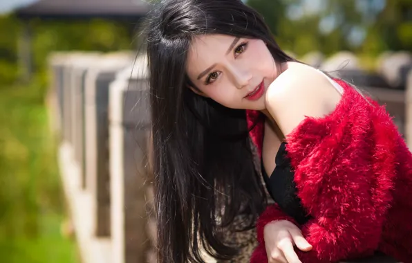 Picture summer, look, face, sweetheart, hair, girl Oriental