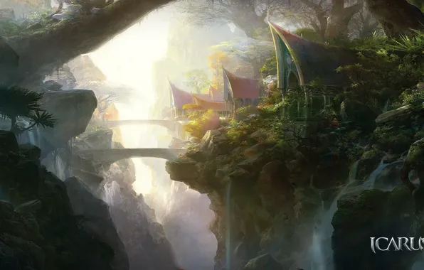 Landscape, fantasy, the game, Icarus