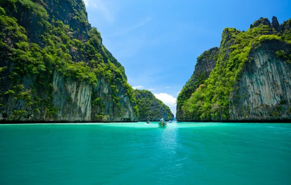 Sea, tropical beach, island, summer, tropical island, the azure ocean