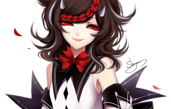 Girl, bow, pigtail, Touhou, Touhou, Touhou, anime game