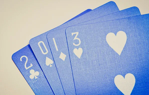 Card, new year, 2013