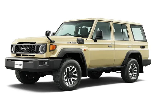 SUV, white background, Toyota, Toyota, Kruzak, Land Cruiser, 2023, off-road vehicle