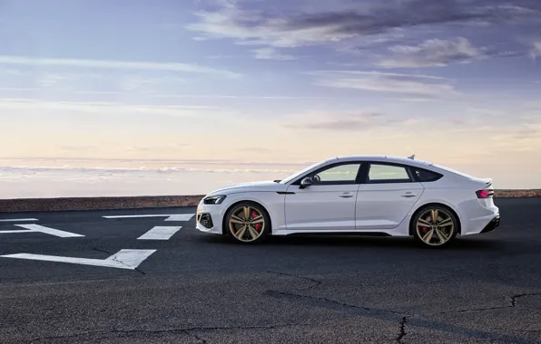 Sunset, Audi, the evening, side view, RS5, Sportback, RS 5, 2020