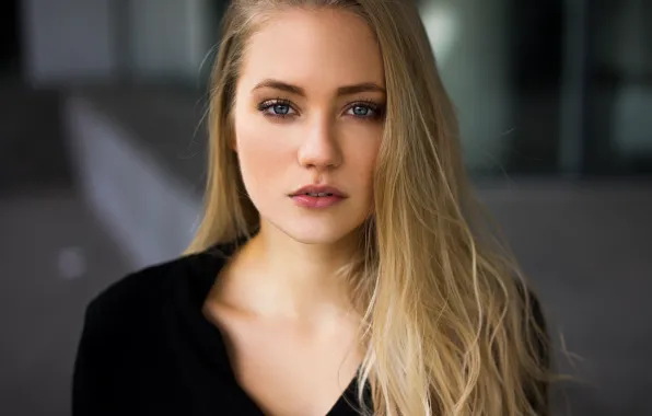 Look, background, model, portrait, makeup, hairstyle, blonde, beauty