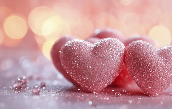 Light, love, holiday, heart, Shine, heart, sequins, hearts