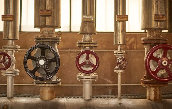 Background, pipe, valves
