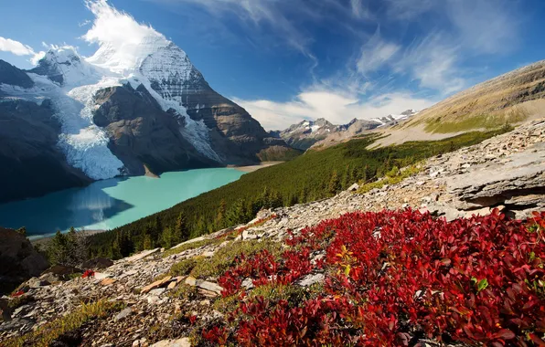 Landscape, mountains, nature, lake, Canada