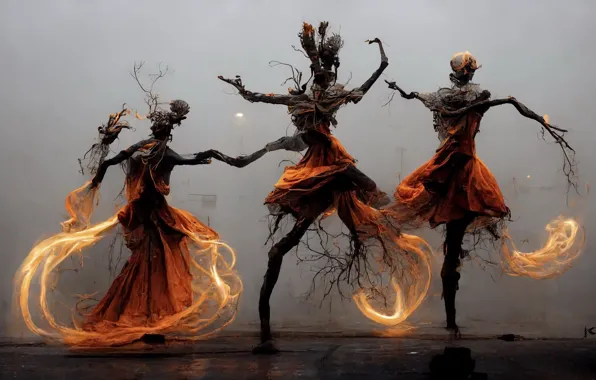 Fire, dance, figure