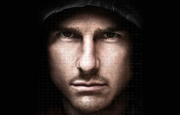 Face, movie, figures, hood, actor, number, tom cruise