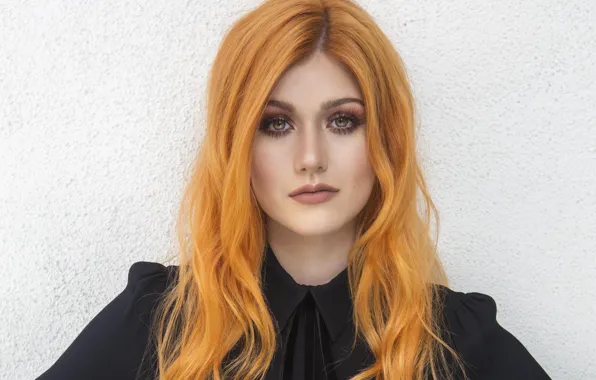 Picture actress, red, Katherine McNamara