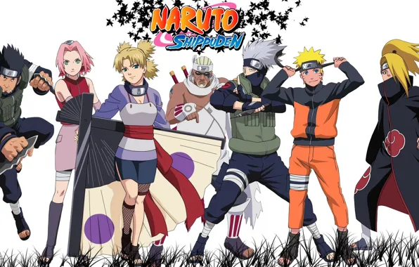 Sakura, naruto, Deidara, Hatake Kakashi