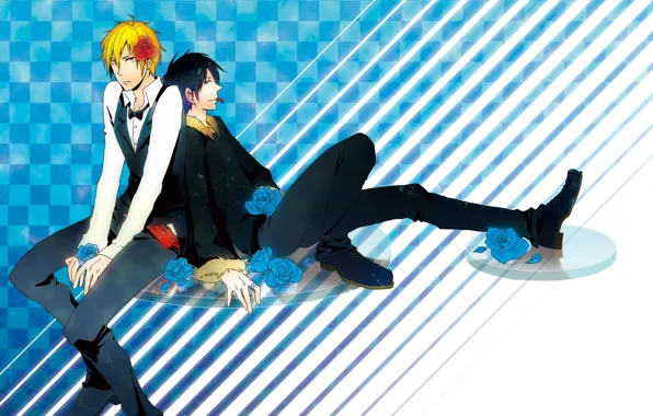 Roses, guys, Durarara, Durarara, Of Izaya Orihara, Heiwajima Shizuo