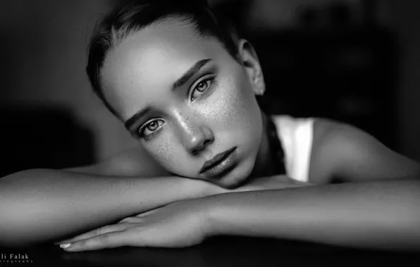 Look, girl, close-up, face, pose, background, model, portrait