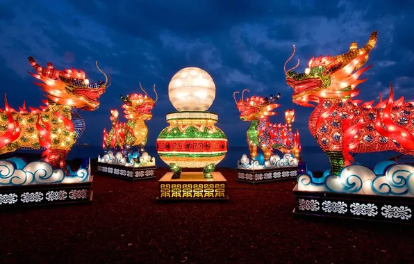 Canada, Ontario, Toronto, Chinese lantern Festival