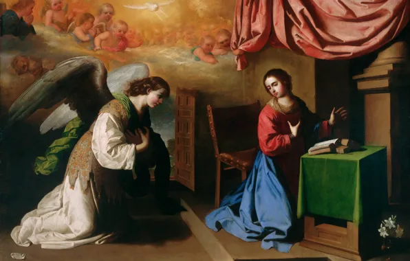 Picture The Annunciation, Francisco de Zurbaran, 1650