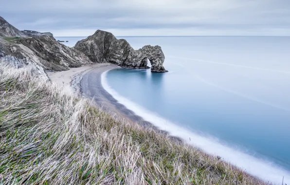 Sea, rocks, shore, Dorset, Door, Durdle