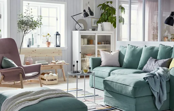Design, style, interior, pastel colors, living room, IKEA, IKEA idea decor, IKEA Decor
