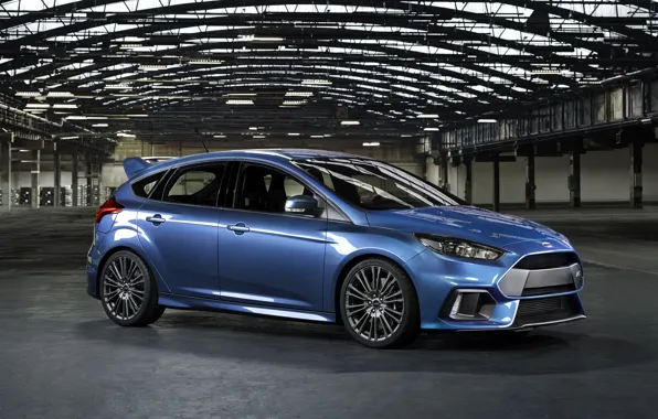 Photo, Ford, Blue, Car, Side, 2015, Metallic, Focus RS