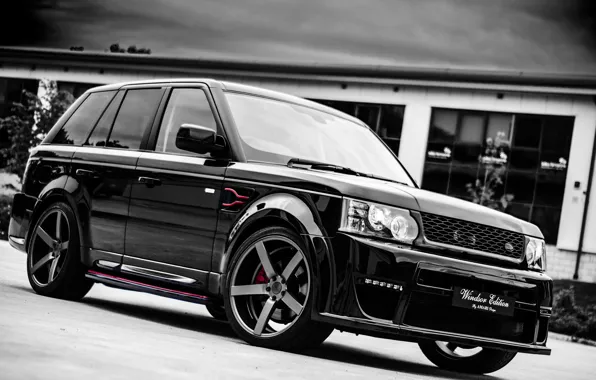 Picture black, sport, Land Rover, Range Rover, black, Sport, range Rover, land Rover
