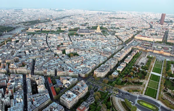 The city, photo, France, Paris, top, megapolis