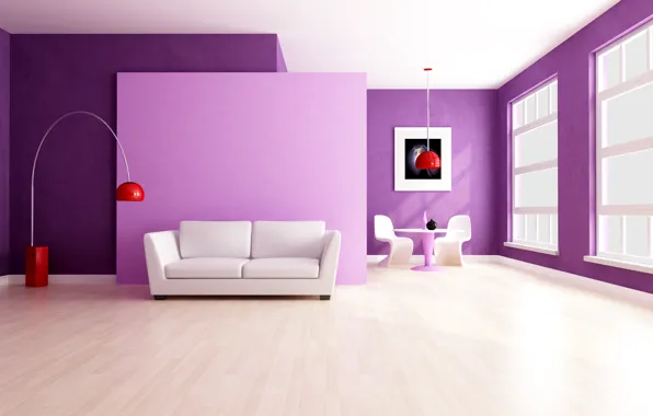 Sofa, picture, chair, window, lamp, table