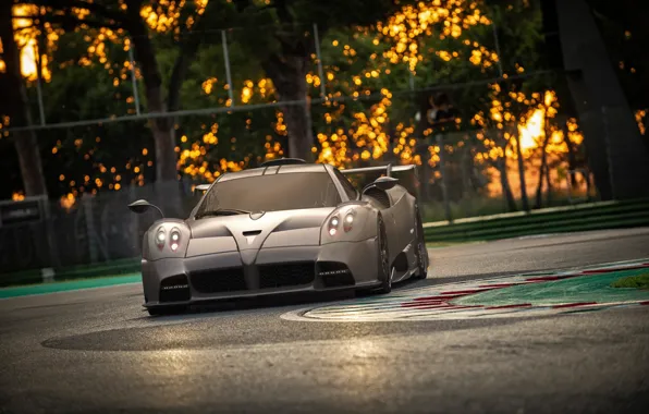 The evening, supercar, Pagani, racing track, To huayr, Imola, 2020