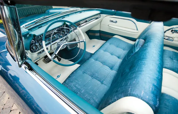 Cadillac, interior, retro cars, 1958, Brougham, Cadillac Eldorado, retro cars, Cadillac Eldorado Brougham