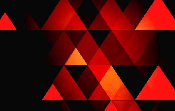 Picture abstraction, background, triangles, faces