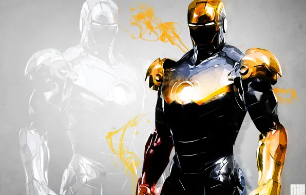 Red, background, iron man, marvel, comics, iron man, Tony stark, stark