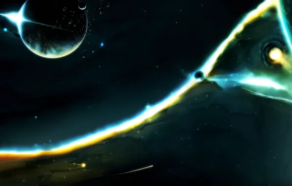 Stars, Space, Planet, Space