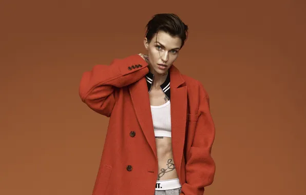 Girl, background, Ruby Rose, Ruby Rose