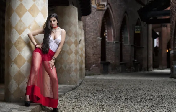 Picture look, face, style, brunette, legs, beauty, Mariana