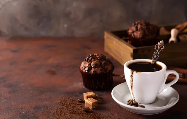 Picture Myfoodie, cupcakes, coffee, box