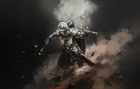 Picture Star Wars, Grogu, Mandalorian