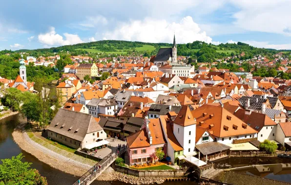 Wallpaper building, home, Czech Republic, architecture, Krumlov for ...