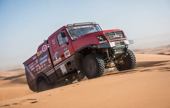 Picture Sand, Red, Sport, Truck, Red, 4x4, Rally, Rally