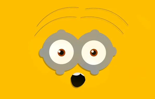 Yellow, eyes, minions