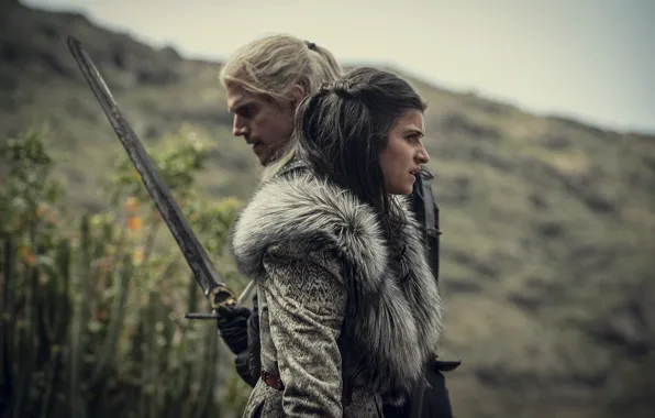 Girl, sword, the series, the Witcher, The Witcher, Henry Cavill, Henry Cavill, Anya Chalotra