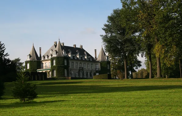 Picture castle, Belgium, Solvay Castle, La Hulpe