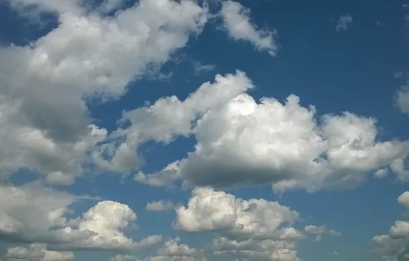 Clouds, blue, The sky, dal, Lazur