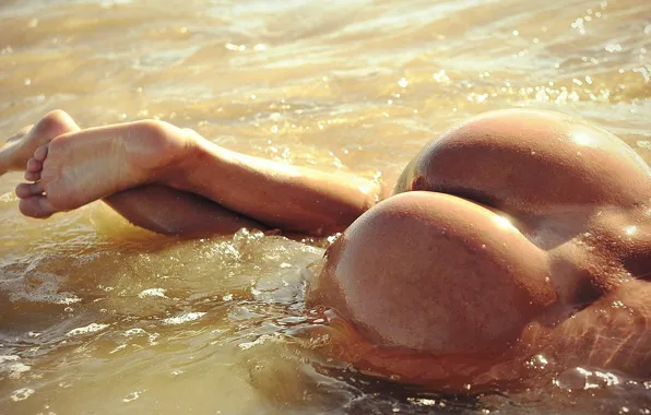 Sea, feet, Ass