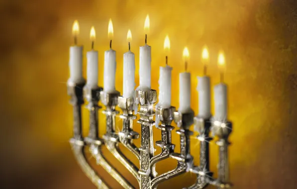 Flame, holiday, candle, menorah