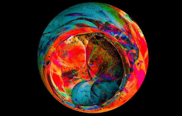 Circles, background, balls, pattern, color, the volume