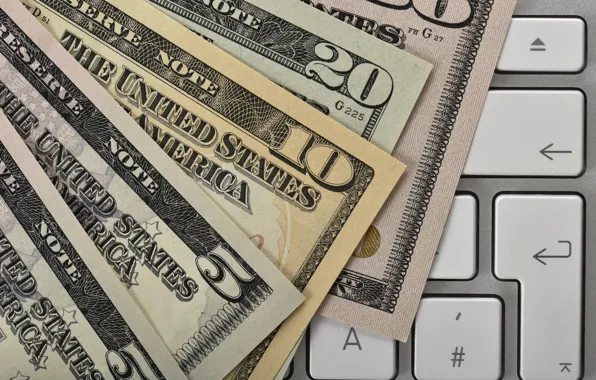 Money, dollar, keyboard, bills, dollar, keyboard