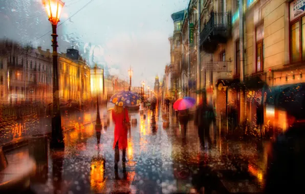Picture rain, Peter, Russia, Saint Petersburg