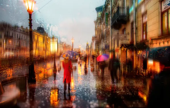 Rain, Peter, Saint Petersburg, Russia
