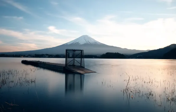 The volcano, Japan, Fuji